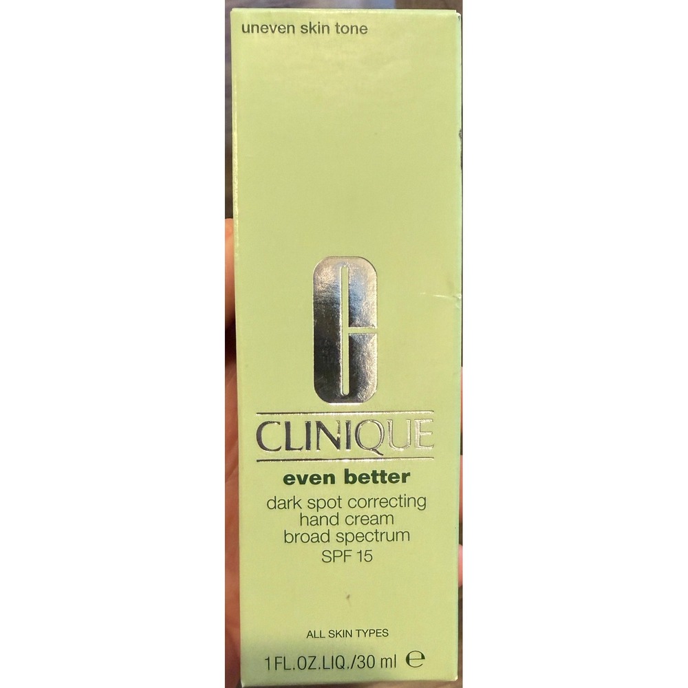 Clinique Even Better Dark Spot Correcting Hand Cream SPF 15 1oz 30ml All Skin